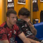 Romain Ntamack pleure vestiaire